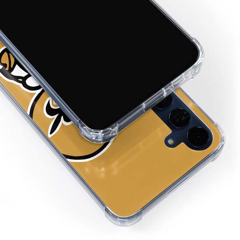 NFL New Orleans Saints Retro Logo Galaxy A35 5G Clear Case