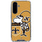 NFL New Orleans Saints Retro Logo Galaxy A36 5G Clear Case