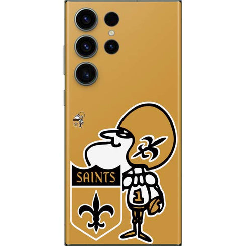 NFL New Orleans Saints Retro Logo Galaxy Skins