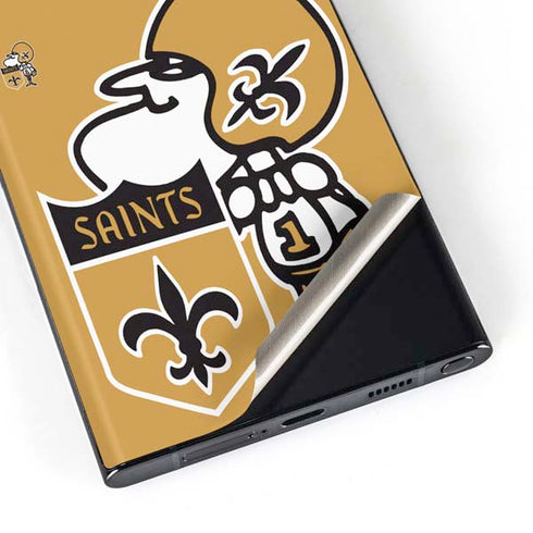 NFL New Orleans Saints Retro Logo Galaxy Skins