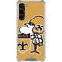 NFL New Orleans Saints Retro Logo Galaxy S24 FE Clear Case