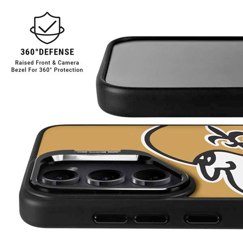 NFL New Orleans Saints Retro Logo Galaxy S24 FE Kickstand Case