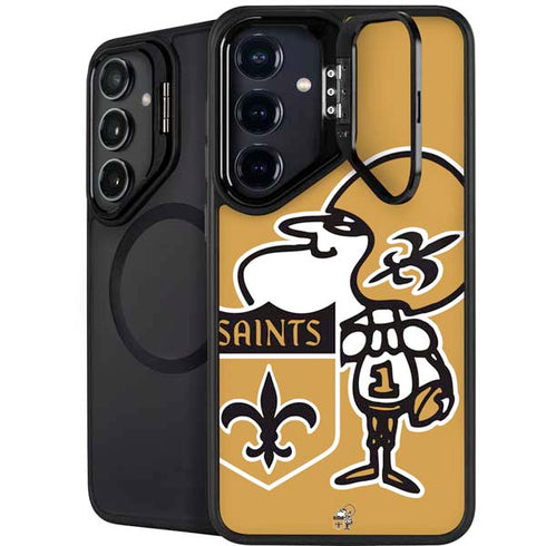 NFL New Orleans Saints Retro Logo Galaxy S24 Plus Kickstand Case
