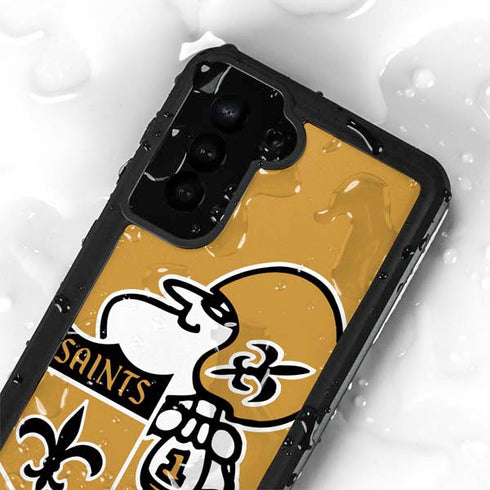 NFL New Orleans Saints Retro Logo Galaxy S24 Plus Waterproof Case