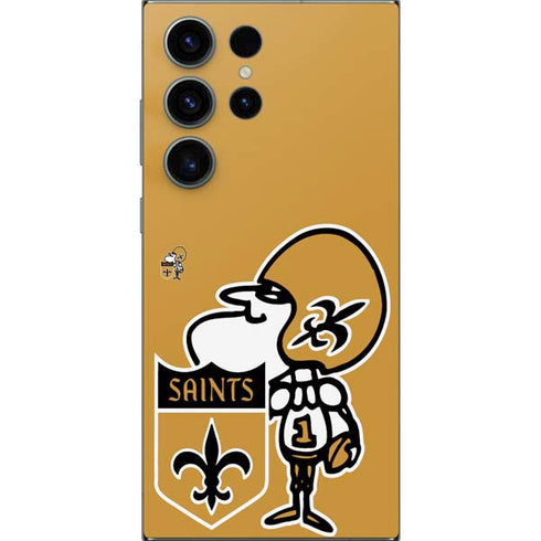 NFL New Orleans Saints Retro Logo Galaxy S25 Ultra Skin