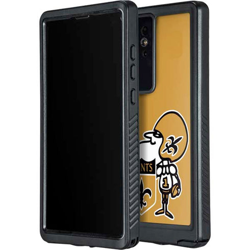 NFL New Orleans Saints Retro Logo Galaxy S24 Ultra Waterproof Case