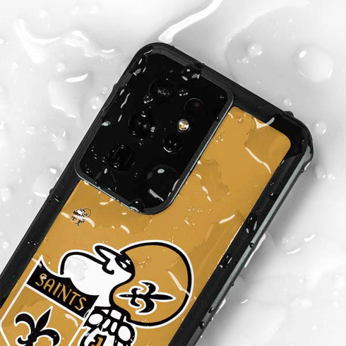 NFL New Orleans Saints Retro Logo Galaxy S24 Ultra Waterproof Case