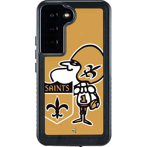 NFL New Orleans Saints Retro Logo Galaxy S24 Waterproof Case