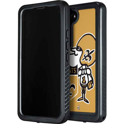 NFL New Orleans Saints Retro Logo Galaxy S24 Waterproof Case