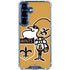 NFL New Orleans Saints Retro Logo Galaxy S25 Plus Clear Case