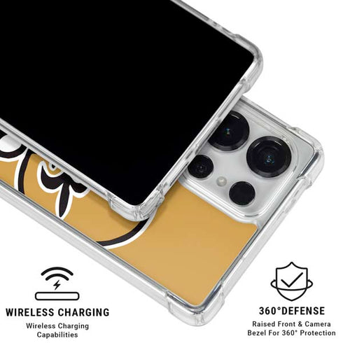NFL New Orleans Saints Retro Logo Galaxy S25 Ultra Clear Case