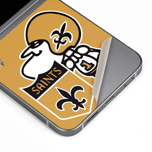 NFL New Orleans Saints Retro Logo Galaxy Z Flip6 Skin