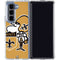 NFL New Orleans Saints Retro Logo Galaxy Z Fold5 5G Clear Case