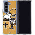 NFL New Orleans Saints Retro Logo Galaxy Z Fold5 5G Clear Case