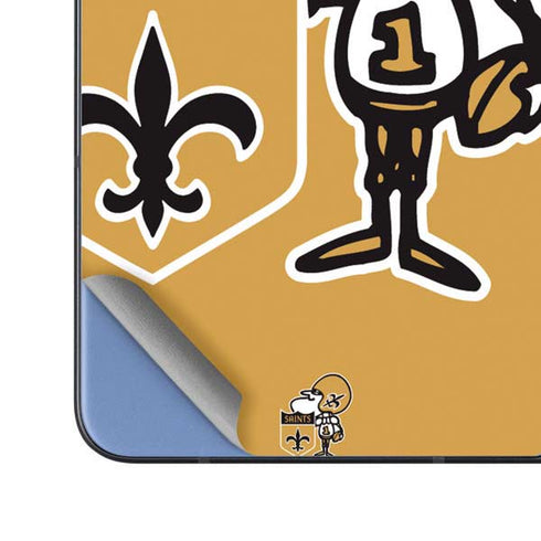 NFL New Orleans Saints Retro Logo Galaxy Z Fold5 5G Skin