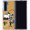 NFL New Orleans Saints Retro Logo Galaxy Z Fold6 Clear Case