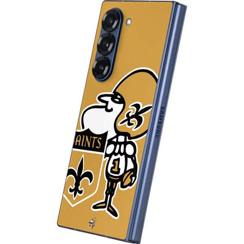 NFL New Orleans Saints Retro Logo Galaxy Z Fold6 Skin