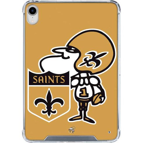 NFL New Orleans Saints Retro Logo iPad 11th Gen (2025) Clear Case