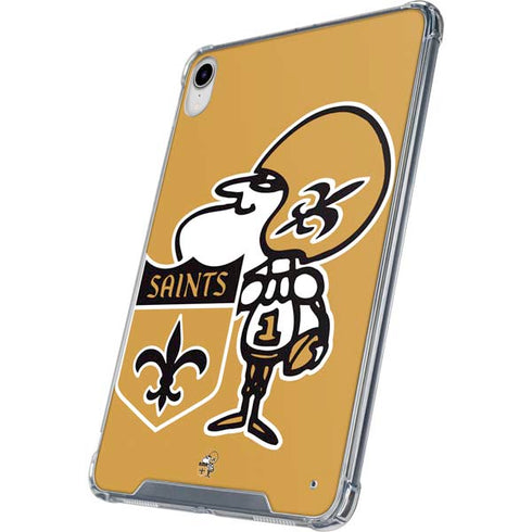 NFL New Orleans Saints Retro Logo iPad 11th Gen (2025) Clear Case