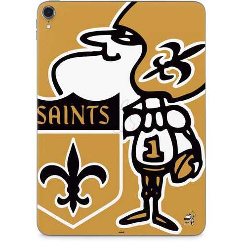 NFL New Orleans Saints Retro Logo Apple iPad Pro Skin