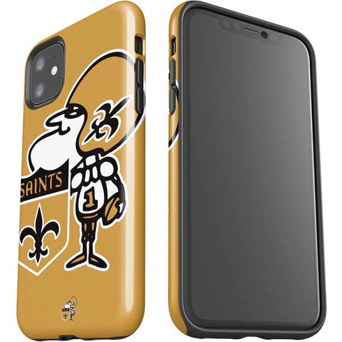 NFL New Orleans Saints Retro Logo iPhone 11 Impact Case