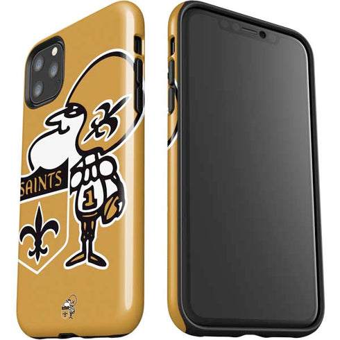 NFL New Orleans Saints Retro Logo iPhone 11 Pro Max Impact Case
