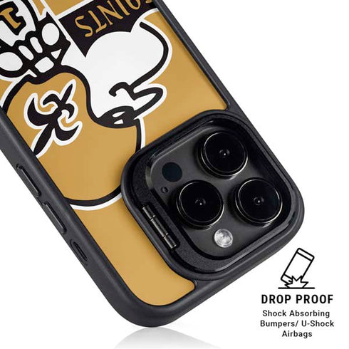 NFL New Orleans Saints Retro Logo iPhone 13 Pro Kickstand Case