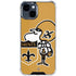 NFL New Orleans Saints Retro Logo iPhone 15 Clear Case