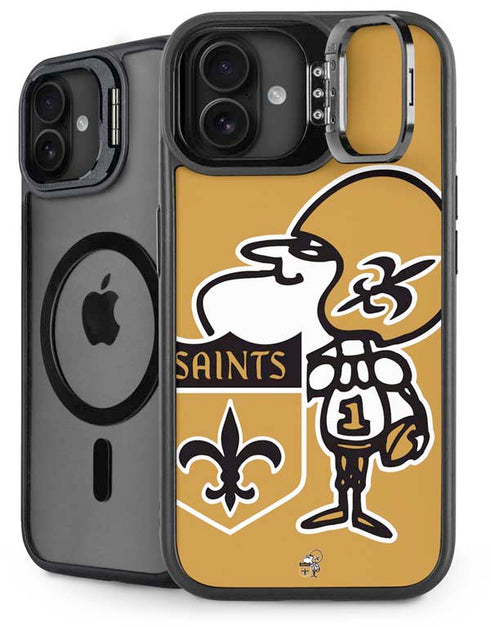 NFL New Orleans Saints Retro Logo iPhone 16 Kickstand Case