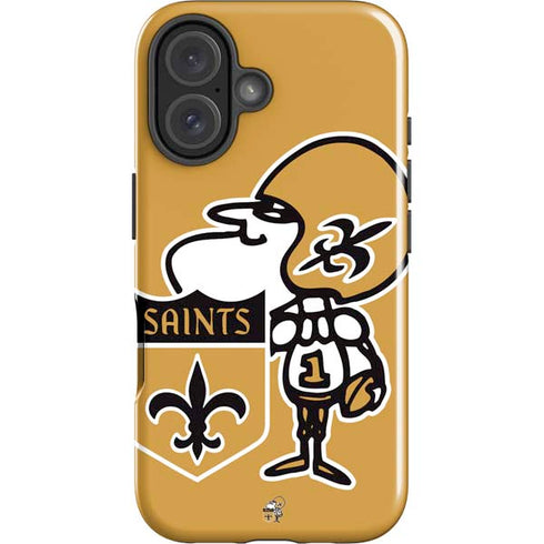 NFL New Orleans Saints Retro Logo iPhone 16 Plus Impact Case