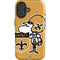 NFL New Orleans Saints Retro Logo iPhone 16 Plus Magsafe Impact Case