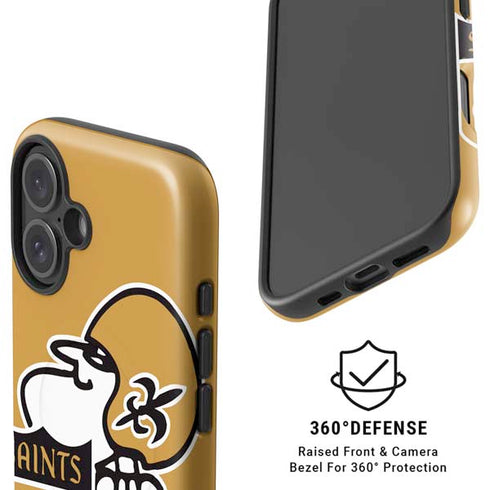 NFL New Orleans Saints Retro Logo iPhone 16 Plus Magsafe Impact Case