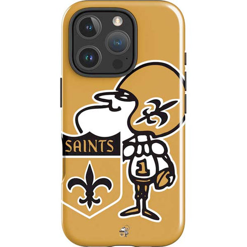 NFL New Orleans Saints Retro Logo iPhone 16 Pro Impact Case