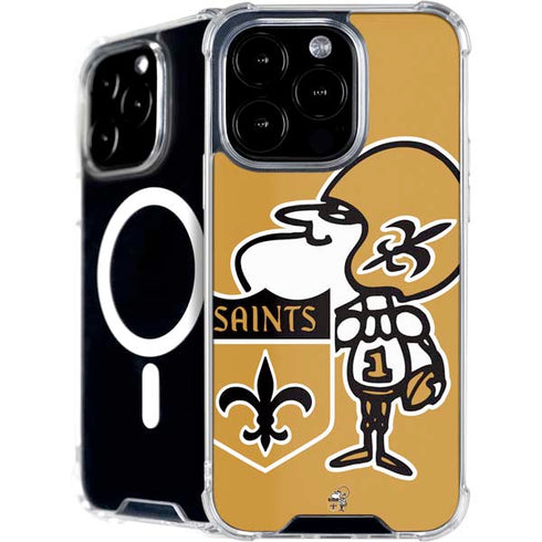 NFL New Orleans Saints Retro Logo iPhone 16 Pro MagSafe Case