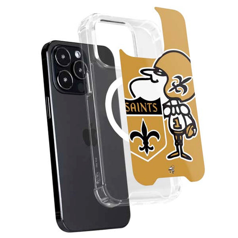 NFL New Orleans Saints Retro Logo iPhone 16 Pro MagSafe Case