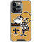NFL New Orleans Saints Retro Logo iPhone 16 Pro Max Clear Case