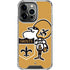 NFL New Orleans Saints Retro Logo iPhone 16 Pro Max Clear Case
