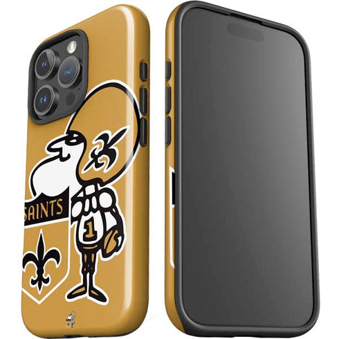 NFL New Orleans Saints Retro Logo iPhone 16 Pro Max Impact Case