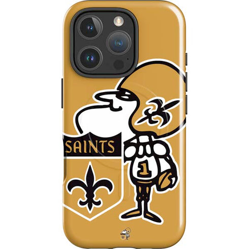 NFL New Orleans Saints Retro Logo iPhone 16 Pro Max Magsafe Impact Case