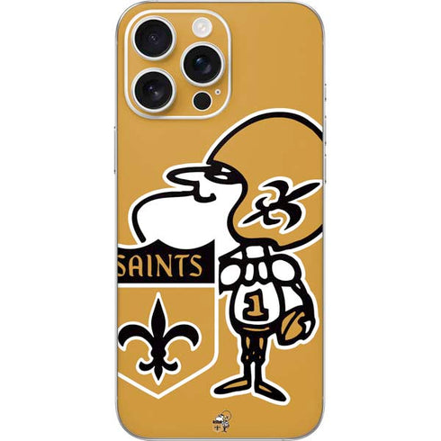 NFL New Orleans Saints Retro Logo iPhone 16 Pro Max Skin