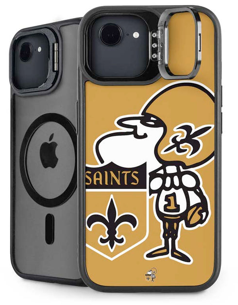 NFL New Orleans Saints Retro Logo iPhone 16e Kickstand Case