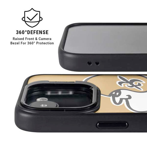 NFL New Orleans Saints Retro Logo iPhone 16e Kickstand Case