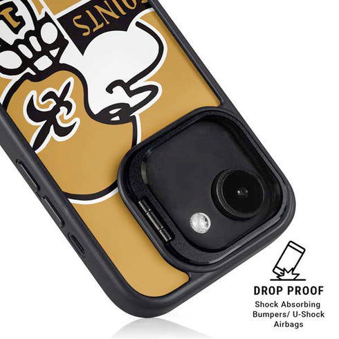 NFL New Orleans Saints Retro Logo iPhone 16e Kickstand Case