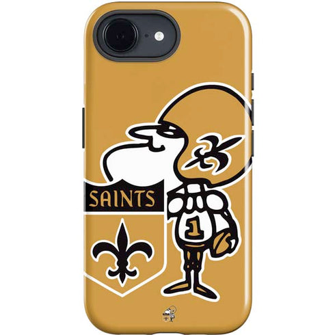 NFL New Orleans Saints Retro Logo iPhone 16e Impact Case