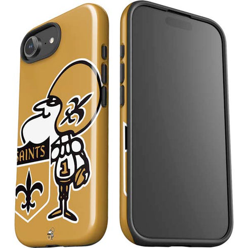 NFL New Orleans Saints Retro Logo iPhone 16e Impact Case