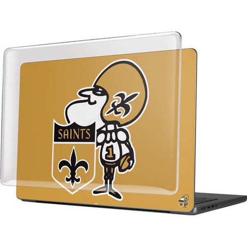 NFL New Orleans Saints Retro Logo MacBook Pro 14in (2021-24) Case plus Skin
