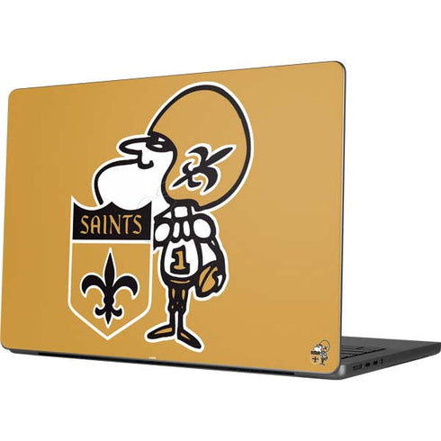 NFL New Orleans Saints Retro Logo Apple MacBook Pro 14-inch Skin