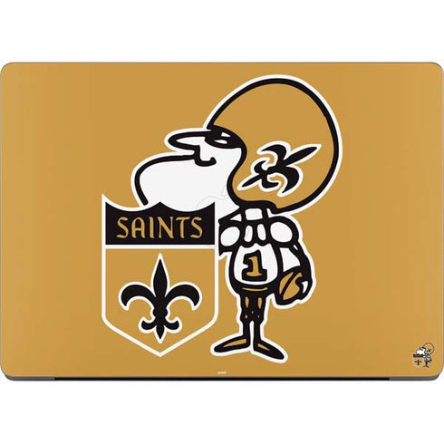 NFL New Orleans Saints Retro Logo Apple MacBook Pro 14-inch Skin