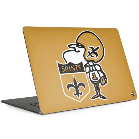 NFL New Orleans Saints Retro Logo MacBook Skins