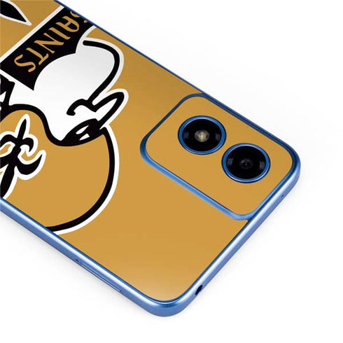 NFL New Orleans Saints Retro Logo Moto G Play 4G (2024) Skin